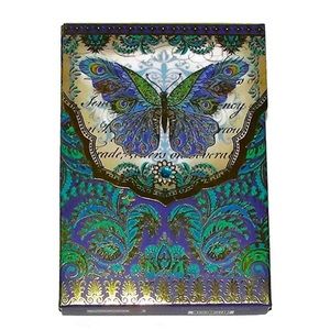 Punch Studio Peacock Butterfly Embellished *Pouch Box (97660-P)